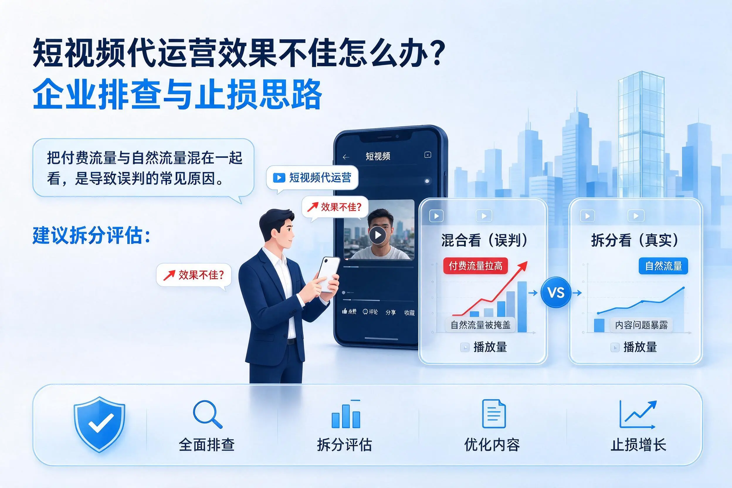 短视频代运营效果不佳怎么办?襄阳企业排查与止损思路