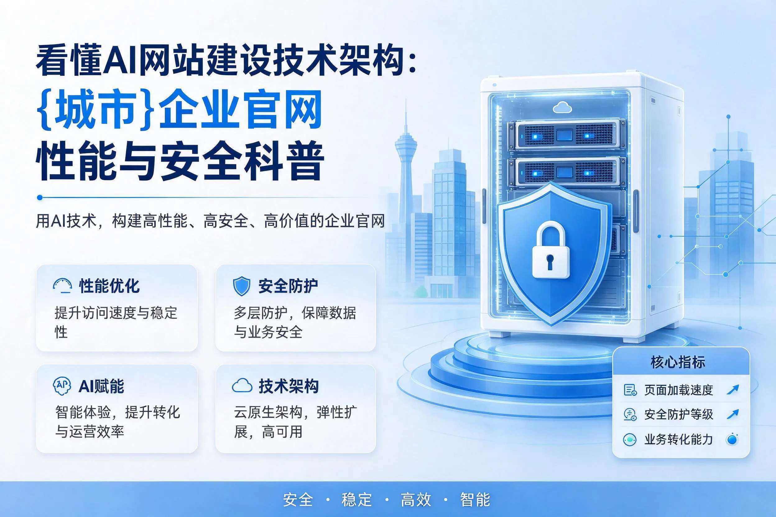看懂AI网站建设技术架构:襄阳企业官网性能与安全科普